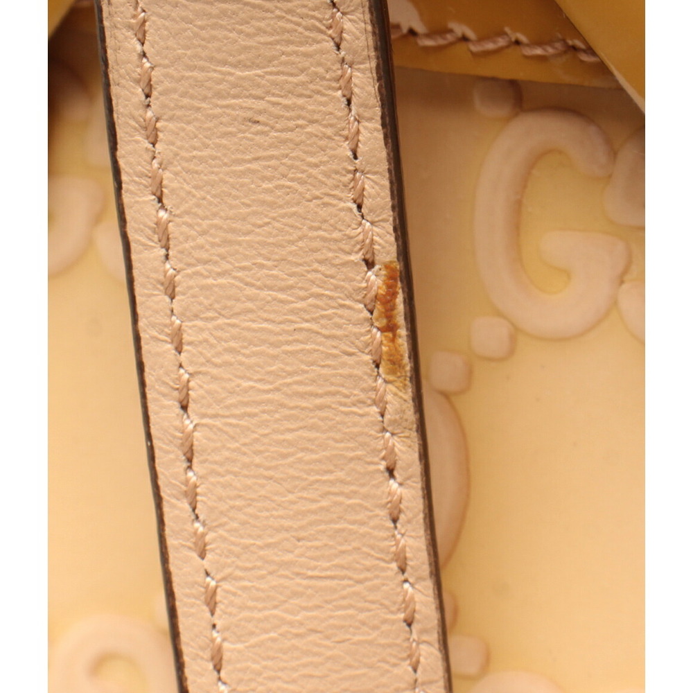 Gucci Guccissima Patent Leather Mayfair Handbag beige yellow - Picture 6 of 6